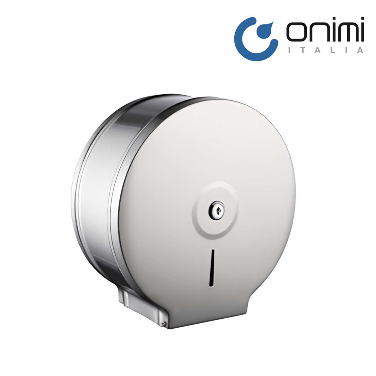 Onimi JPH01MC 252 × 260 × 111mm Stainless Steel 304 Mirror Finish Jumbo Toilet Paper Roll Dispenser – Wall Mounted for Commercial & Public Washrooms