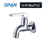 Saniware SWP-BR-3377A Chrome Wall Bib Tap Suitable for: Utility sinks, laundry areas and general household washing points