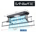 Saniware SW‑9017A Aluminium Electric Clothes Hanger 1300 (L) × 350 (W) × 78mm Premium Sterilising & Air‑Drying Retractable Drying Rack
