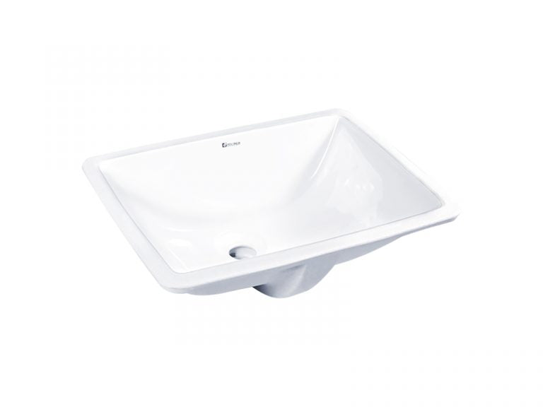 DOCASA 2018 472mm Ceramic White Under Counter Basin Sinki Tandas Bilik Mandi For Bathroom,Dining Area,Outdoor Murah