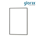 Glorex GLC 1002A/B Wall Mounted Mirror 450×600mm Ultra-Slim 15mm Aluminium Frame Vertical & Horizontal Mount