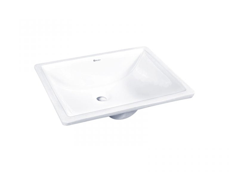 DOCASA 2020 515mm Ceramic White Under Counter Basin Sinki Tandas Bilik Mandi For Bathroom,Dining Area,Outdoor Murah