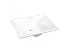DOCASA 2020 515mm Ceramic White Under Counter Basin Sinki Tandas Bilik Mandi For Bathroom,Dining Area,Outdoor Murah