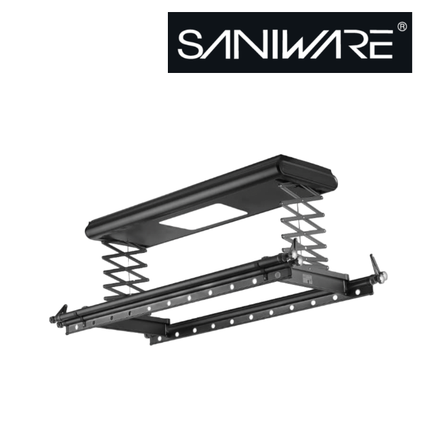 Saniware SW‑9018 Aluminium Electric Clothes Hanger 1000 (L) × 334 (W) × 80mm Premium Retractable Drying Rack