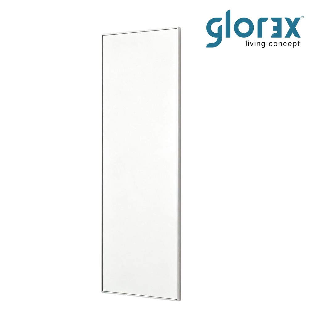 Glorex GLC 3003A/S Wall Mounted Silver Slim Full-Length Wall Mirror 300×1200mm Ultra-Slim 15mm Aluminium Frame Vertical Mount Only