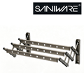Saniware SW‑CH318C Aluminium Retractable Clothes Hanger 1200 (L) × 600 (W) × 380mm | Wall‑Mounted 1.2M Drying Rack