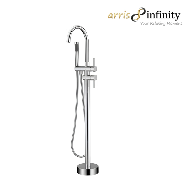 Arris Infinity ars - 73217 - C 1150mm Chrome Floor-Standing Bath Mixer Tap with Hand Shower