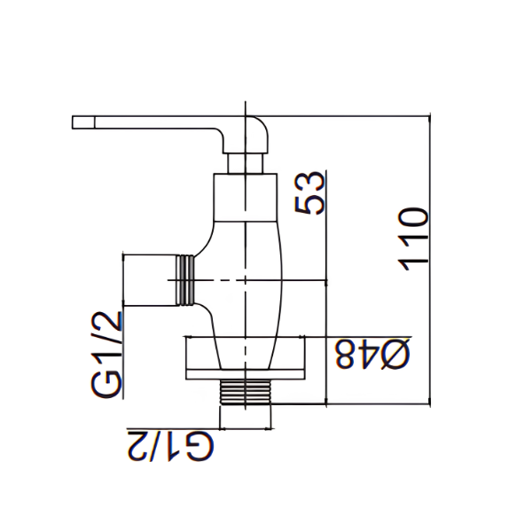 Saniware SWP-BR-3300 Chrome Angle Valve Suitable for: Basin Taps, Toilet Cisterns and Compatible Bathroom Water Supply Connections