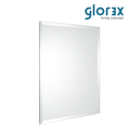 Glorex GLC 1002N Wall Mounted Frameless Bevel Edge Rectangular Mirror 450×610mm Dual Mount