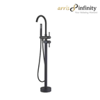 Arris Infinity ars - 73217 - B 1150mm Black Floor-Standing Bath Mixer Tap with Hand Shower
