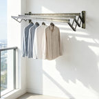 Saniware SW‑CH319A Aluminium Retractable Clothes Hanger 2000 (L) × 900 (W) × 480mm | Wall‑Mounted 2M Drying Rack