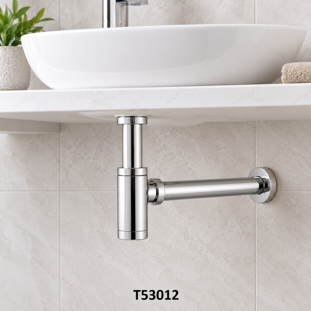 Onimi T53012 Bottle Trap 1 1/4" (32mm) Chrome Finish Suitable For Basin Use