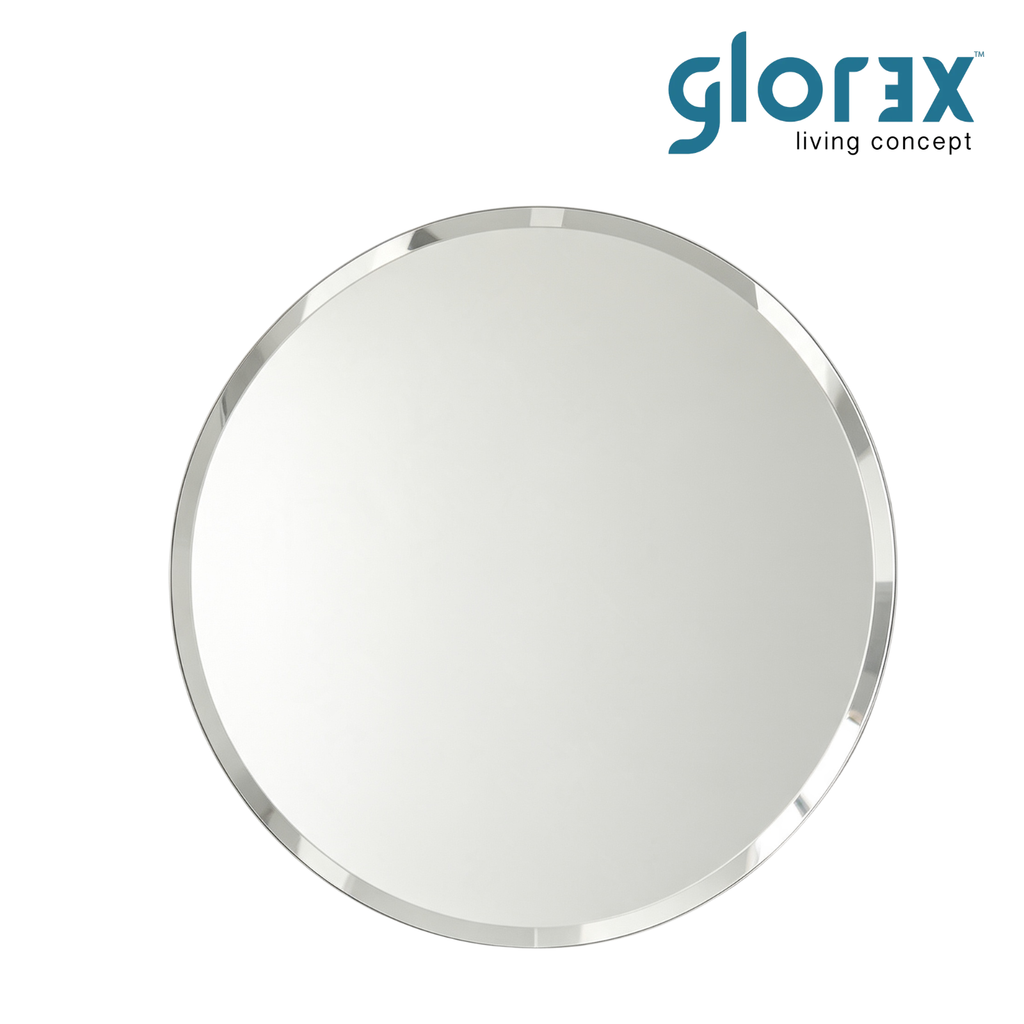 Glorex GLC 4004N Wall Mounted Frameless Round Bevel Edge Mirror 800mm Diameter