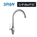 Saniware SWP-BR-3365 Chrome Kitchen Pillar Sink Tap Suitable for: Kitchen Sinks, Utility Sinks and Food Preparation Areas