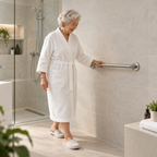 Saniware SUS304 Stainless Steel Bathroom Grab Bar Safety Support Handle Wall Mounted for Elderly Disabled Toilet Shower – 300mm / 450mm / 600mm