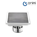 Onimi FT152-6 Stainless Steel Square Floor Tray / Floor Drain – 150mm