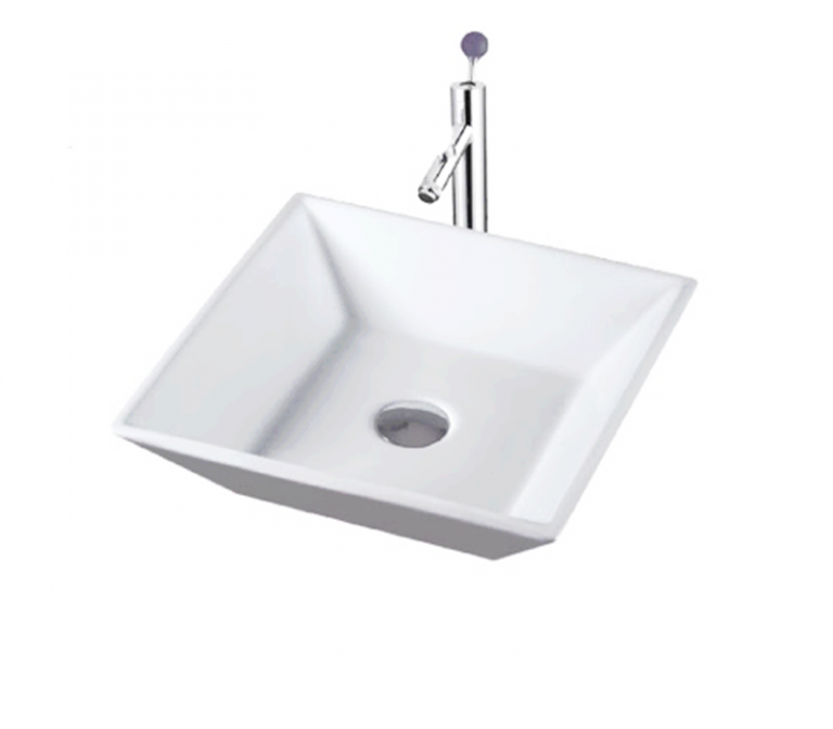 DOCASA 230 415mm Ceramic White Counter Top Basin Sinki Tandas Bilik Mandi For Bathroom,Dining Area, And Outdoor Murah