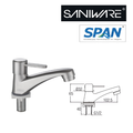 Saniware SWS-304-3960 304 Stainless Steel Basin Pillar Tap – Brushed Silver Suitable for Modern bathroom basins, vanity units, home renovation & hotel projects