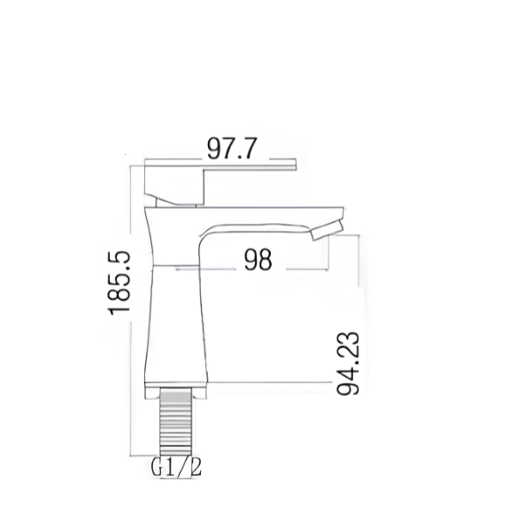 Saniware SWP-SS-304-87 304 Stainless Steel Tall Basin Pillar Tap Brushed Silver Suitable for:Premium vessel basins, above-counter basins, luxury bathroom setups, high-end home & hotel renovations