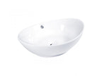 DOCASA 260 590mm Ceramic White Counter Top Basin Sinki Tandas Bilik Mandi For Bathroom,Dining Area, And Outdoor Murah