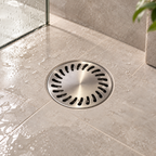 SWFG SUS304 Stainless Steel 150x150mm Bathroom Floor Grating Floor Trap Drain Cover Shower Waste Grate – 4 Designs / Washing Machine Outlet Option