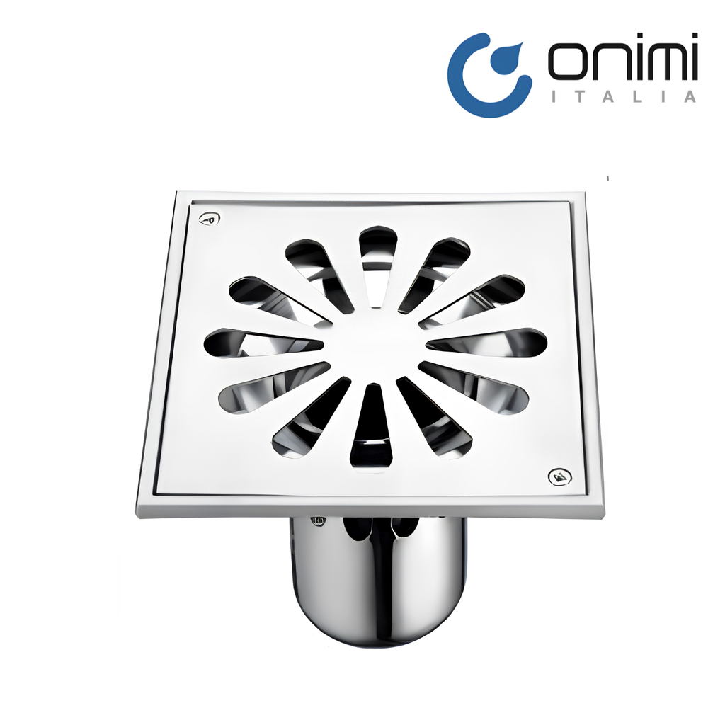 Onimi FT133-6 150 x 150mm Matt Silver SUS304 Stainless Steel Anti-Vandal Floor Grating