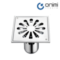 Onimi FT133-6 150 x 150mm Matt Silver SUS304 Stainless Steel Anti-Vandal Floor Grating