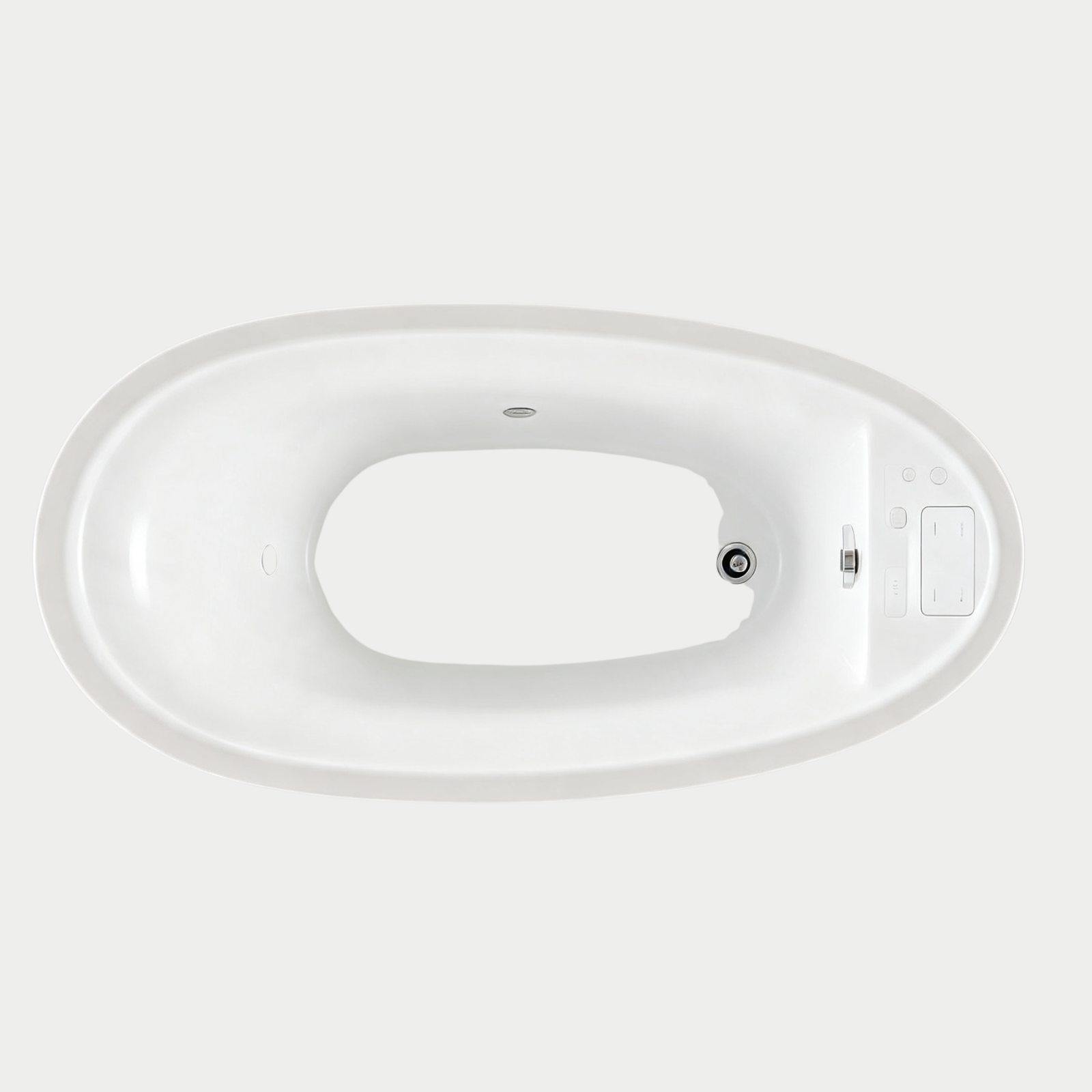 Eurano 11301 Luxury 2-Person Whirlpool Bathtub (1600×800×660mm) LED Hydrotherapy Massage Spa Tub with Air Jets & Digital Control