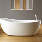 Eurano 11301 Luxury 2-Person Whirlpool Bathtub (1600×800×660mm) LED Hydrotherapy Massage Spa Tub with Air Jets & Digital Control