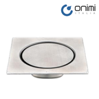 Onimi FT113-6 150 x 150mm Matt Silver SUS304 Stainless Steel Floor Grating
