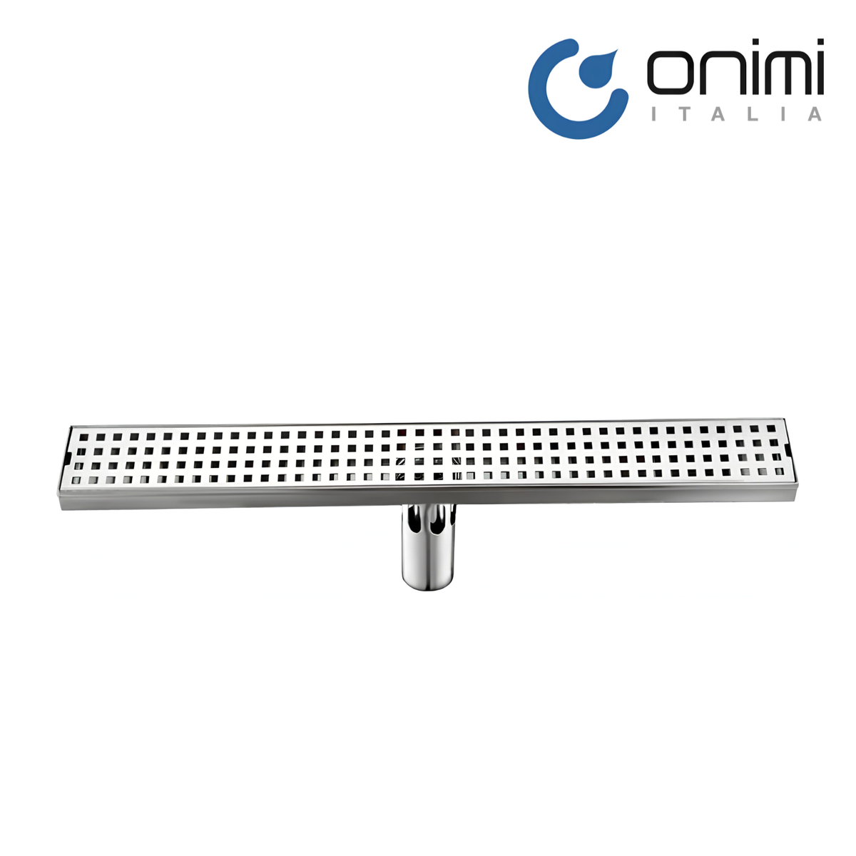 Onimi SUS304 Stainless Steel Long Floor Drain 65mm – Matt Silver | 600mm / 700mm / 900mm / 1000mm / 1200mm