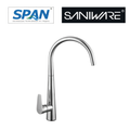 Saniware SWP-SS-B-215 Brass Kitchen Pillar Sink Tap Premium Finish Suitable for Luxury kitchen renovations, premium residential spaces, high-end commercial projects