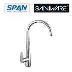 Saniware SWP-SS-B-215 Brass Kitchen Pillar Sink Tap Premium Finish Suitable for Luxury kitchen renovations, premium residential spaces, high-end commercial projects