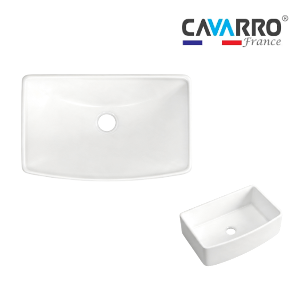Cavarro Levanzo FG362010A 914 × 508mm White Fireclay Curved Apron Front Single Bowl Kitchen Sink Flush Mount or Undermount Ideal for Large Family and Farmhouse Kitchens