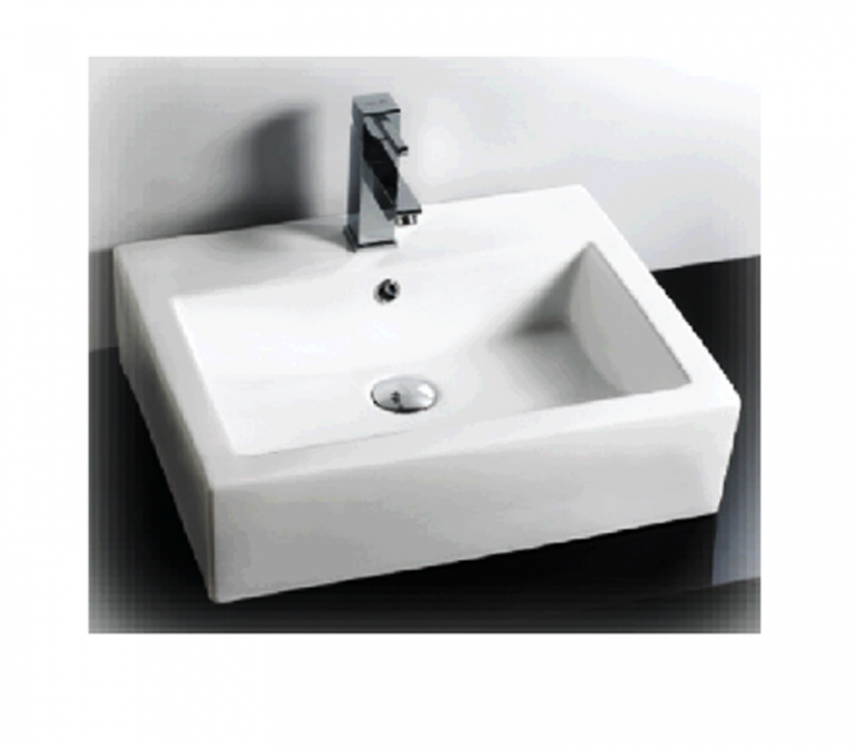 DOCASA 284 560mm Ceramic Counter Top Wall Hung Basin Sinki Tandas Bilik Mandi For Bathroom, Dining Area, And Outdoor