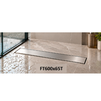Onimi SUS304 Stainless Steel T-Tray Long Floor Drain 65mm – Matt Silver | 600mm / 700mm / 900mm / 1000mm / 1200mm