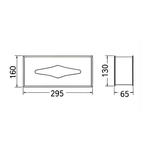 Onimi ZH1101 295 × 160 × 65mm Stainless Steel 304 Concealed Tissue Box Holder – Wall Mounted