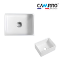 Cavarro Levanzo CFS241810 605 × 457mm White Fireclay Smooth Apron Front Single Bowl Kitchen Sink Flush Mount or Undermount Ideal for Compact and Farmhouse Kitchens