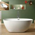 Eurano ERN 12014 Luxury 2 Person Freestanding Bathtub (1600×800×580mm) Glossy White Acrylic Soaking Tub