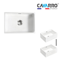 Cavarro Levanzo FG271810N 689 × 473mm White Fireclay Reversible Apron Front Single Bowl Kitchen Sink Flush Mount or Undermount Ideal for Family and Farmhouse Kitchens