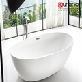 Eurano ERN-12096 Luxury 2-Person Freestanding Bathtub (1700×800×600mm) Glossy White Acrylic Soaking Tub