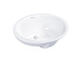 DOCASA 3017 435mm Ceramic White Under Counter Basin Sinki Tandas Bilik Mandi For Bathroom,Dining Area,Outdoor Murah