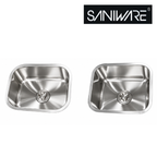 Saniware SKS-200 Series Premium Stainless Top Mount Steel Single Bowl Kitchen Sinks