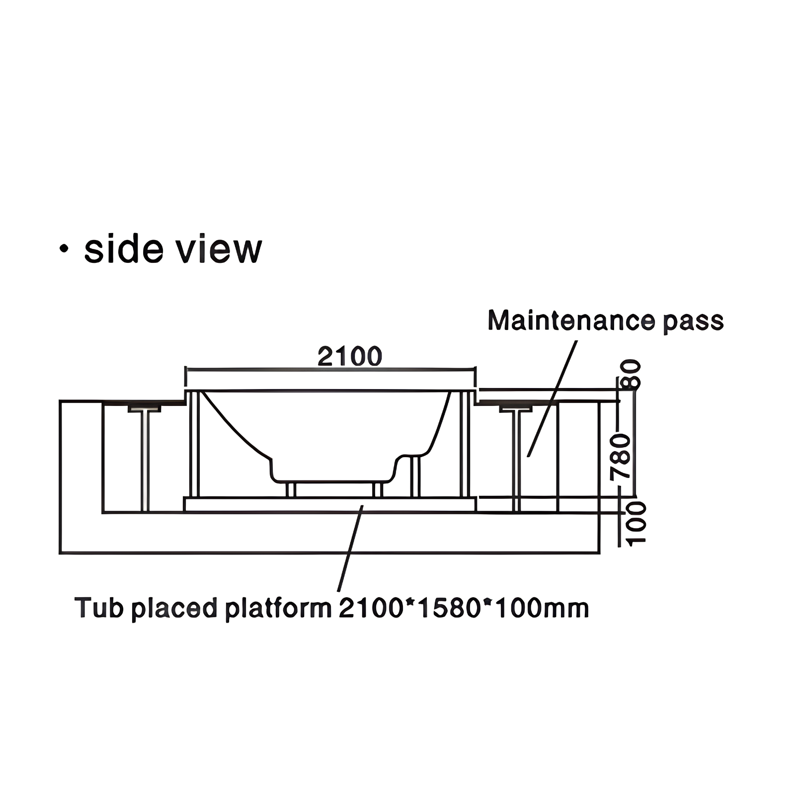 Eurano ERN 11993 Luxury Rectangular Hot Tub Spa (2100×1580×780mm) 22-Jet 2-Person Jacuzzi with Ozone Sterilization & Heater