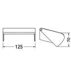 Onimi A118 125 × 70mm Stainless Steel 304 Single Toilet Paper Roll Holder – Wall Mounted
