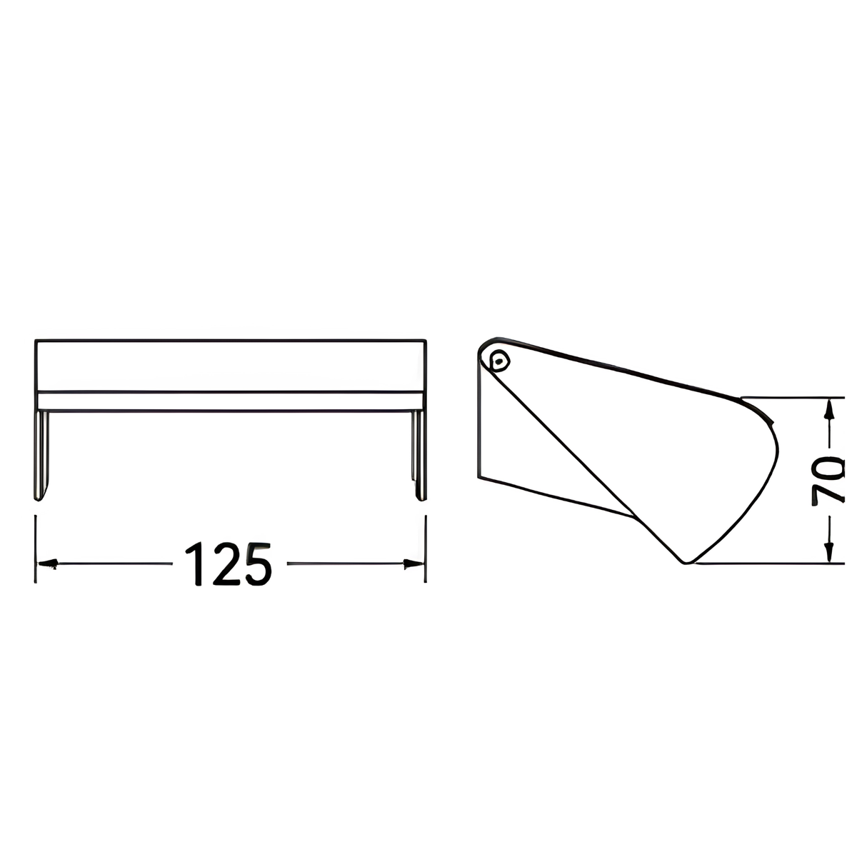 Onimi A118 125 × 70mm Stainless Steel 304 Single Toilet Paper Roll Holder – Wall Mounted