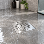 Saniware SFG-12066 / SFG-6044 Stainless Steel Floor Grating Square Drain Cover, 6"×6" or 4"×4" Options