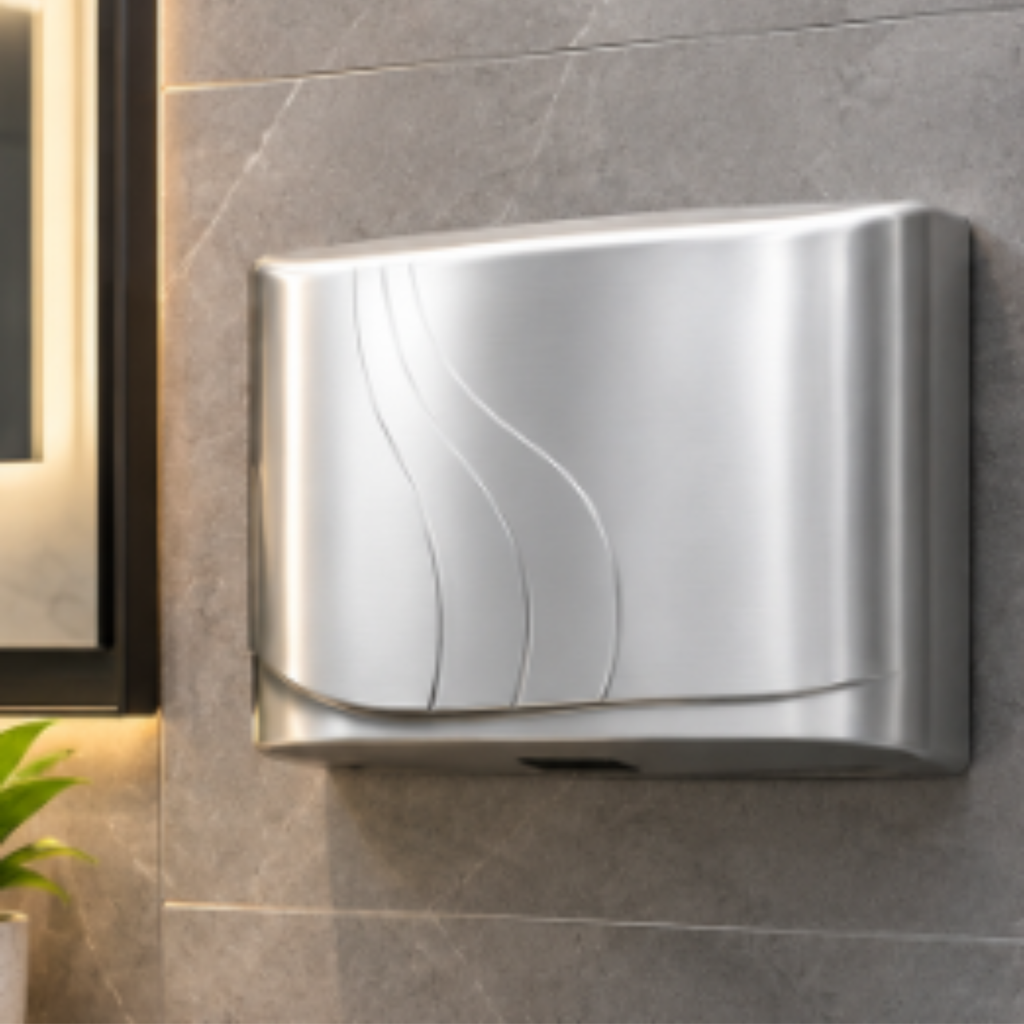 Onimi HD01 264 × 202 × 156mm 2000W Aluminium Automatic Sensor Hand Dryer – AC 240V Wall Mounted