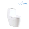 Asher C 1101S S-Trap 250mm One Piece Water Closet Dual Flush Soft Close Seat Cover Jamban Duduk