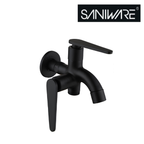 Saniware SWP-SS-304-68-B Stainless Steel Two-Way Tap Matt Black, Dual Water Outlet